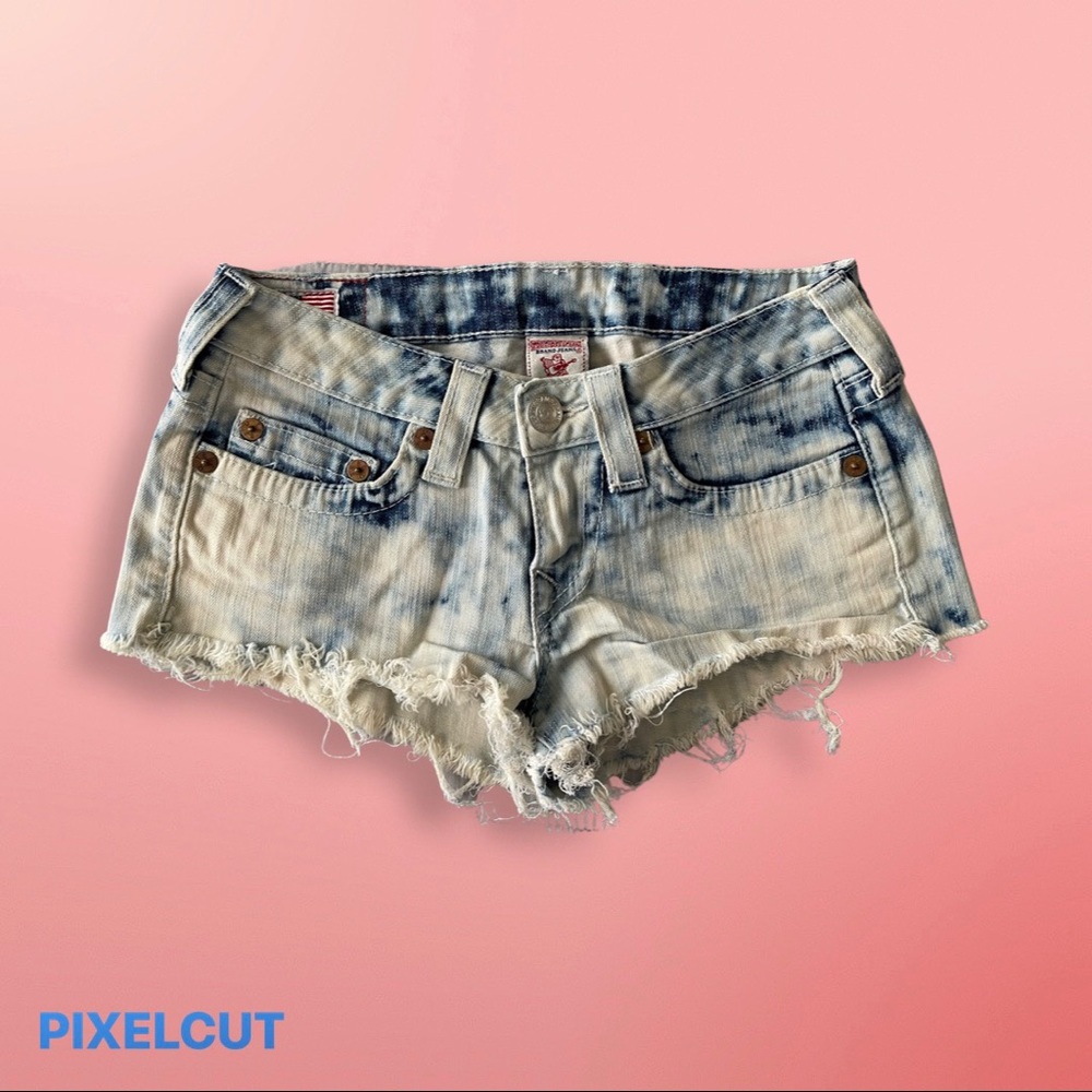True religion bobby cut off Jean shorts